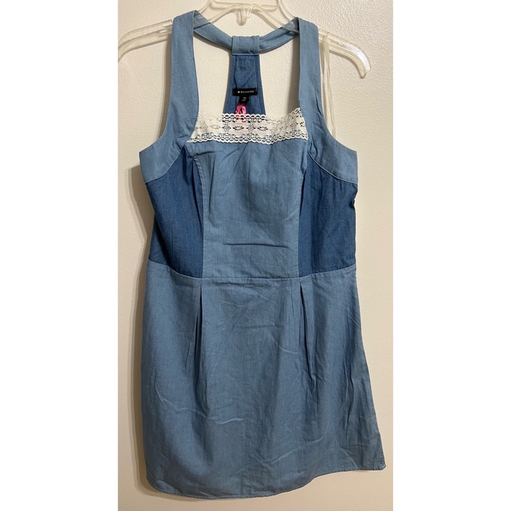 I ❤️Ronson 100% Cotton Summer Blue Dress Size 14